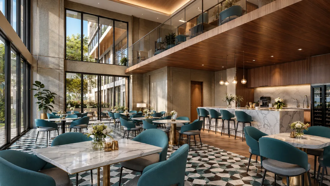 Social lounge for residents